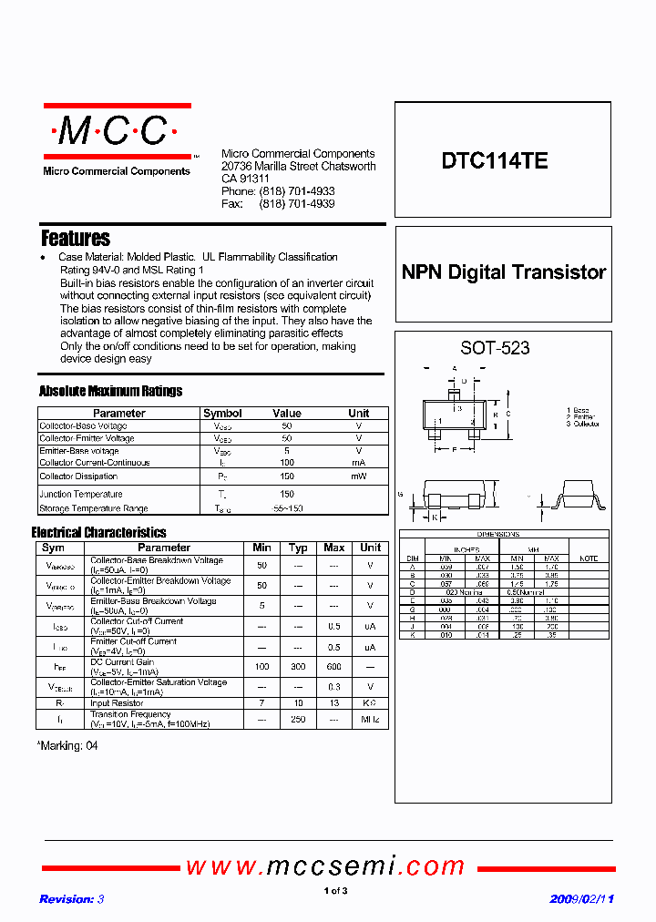 DTC114TE09_4897121.PDF Datasheet