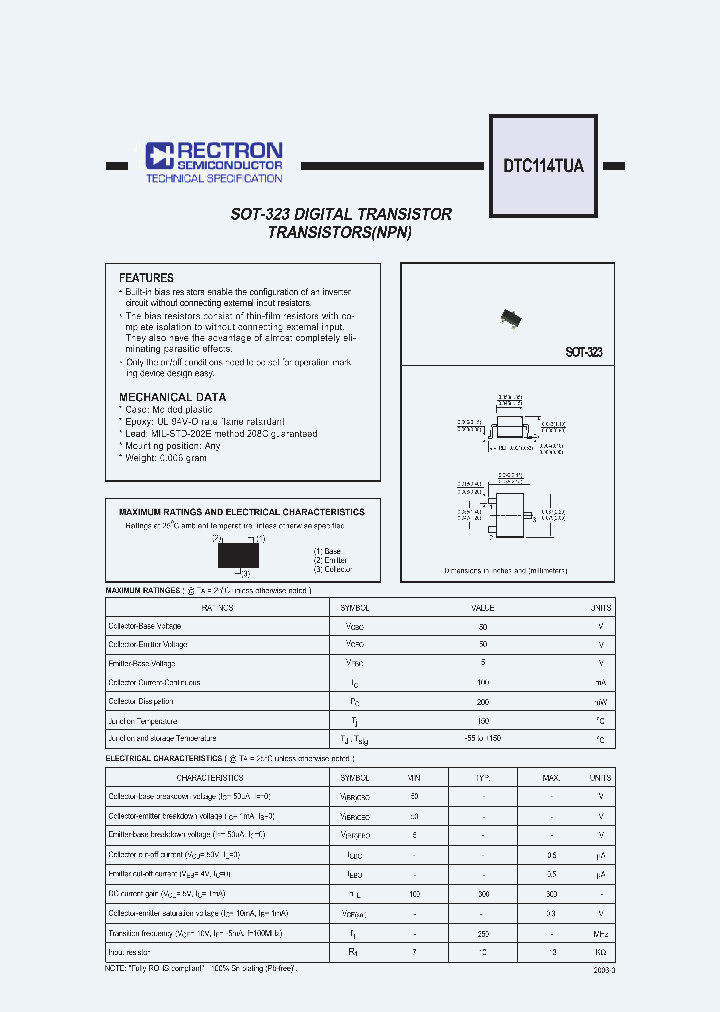 DTC114TUA_4664642.PDF Datasheet