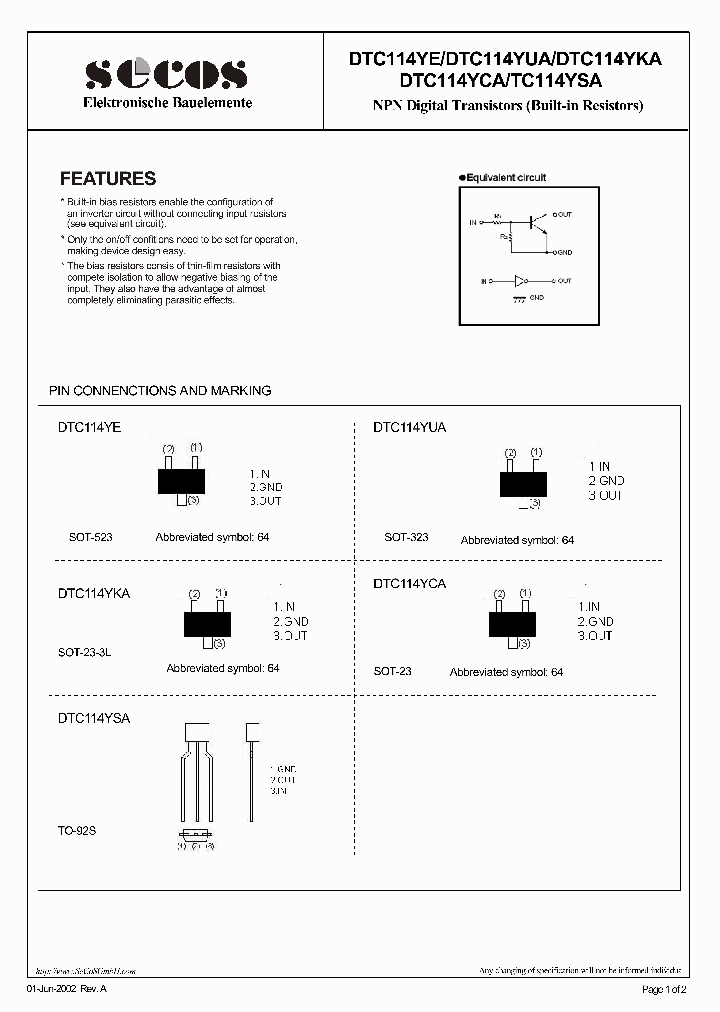 DTC114YUA_4654461.PDF Datasheet