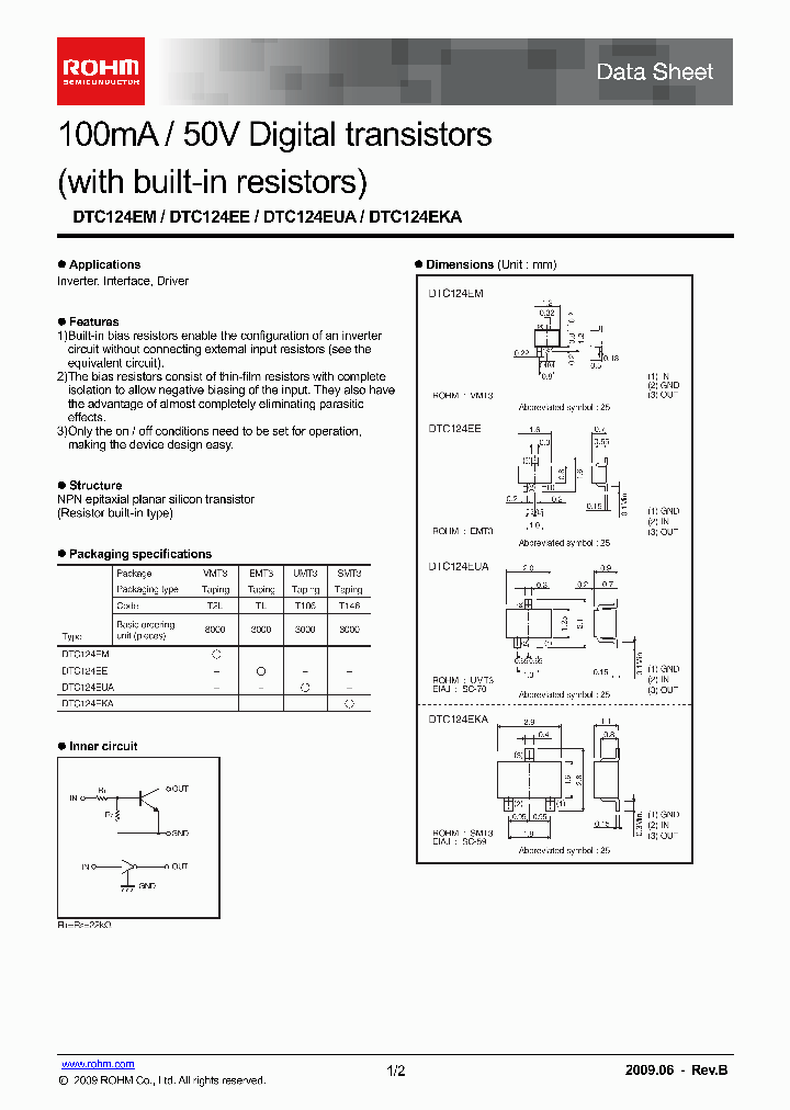 DTC124EM_4736414.PDF Datasheet