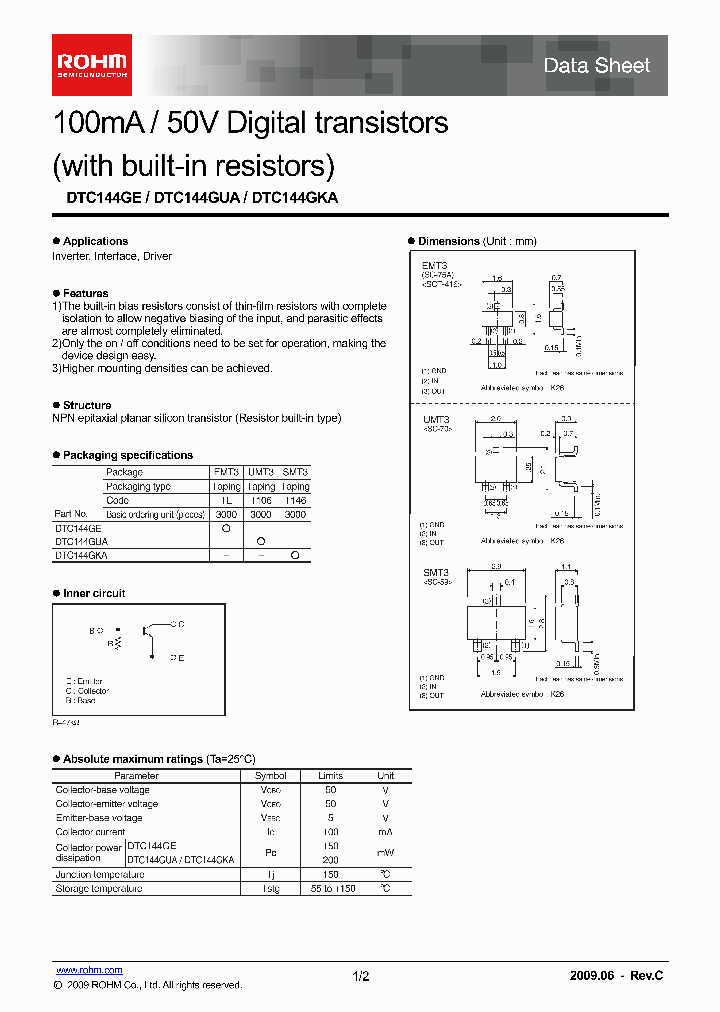 DTC144GE09_4586086.PDF Datasheet