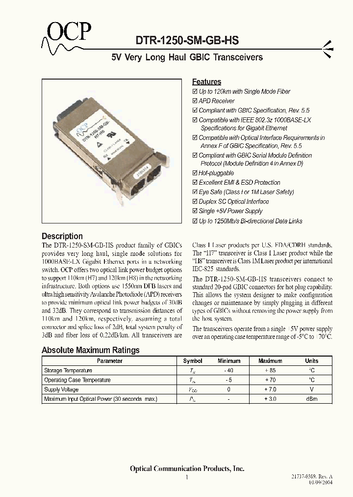 DTR1250SMGBHS_4688145.PDF Datasheet