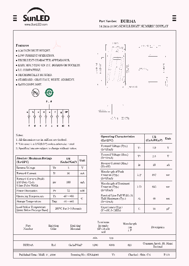 DUR14A_4491057.PDF Datasheet