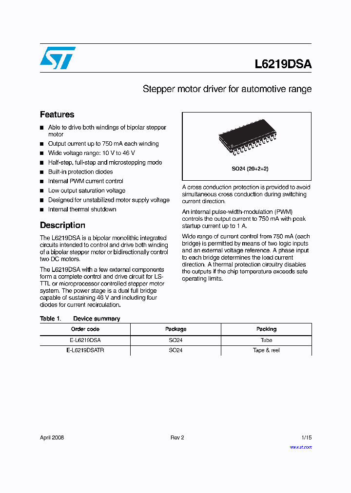 E-L6219DSA_4297695.PDF Datasheet