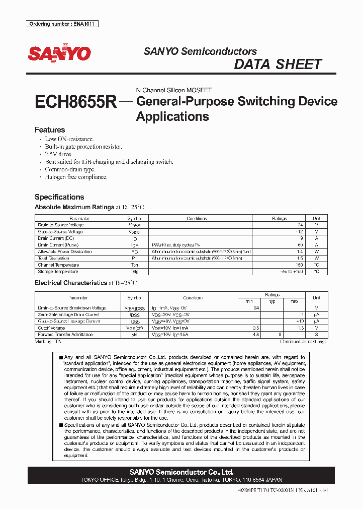 ECH8655R_4492495.PDF Datasheet