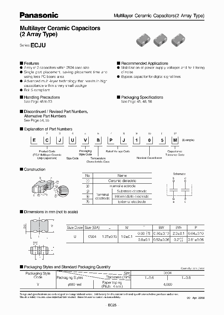 ECJUVBPJ105M_4414027.PDF Datasheet