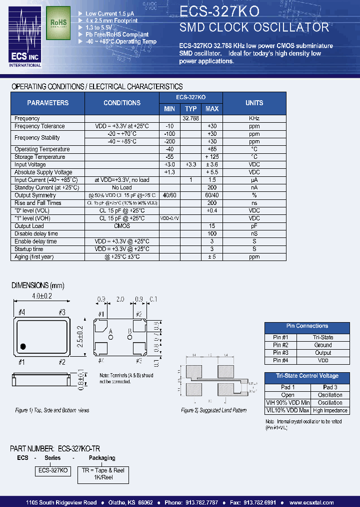 ECS-327KO_4432893.PDF Datasheet