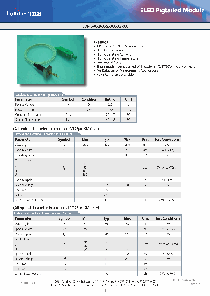 EDP-L-30B-H-SSTC-A_4534834.PDF Datasheet