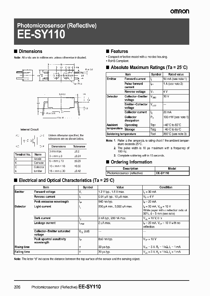 EE-SY110_4607600.PDF Datasheet