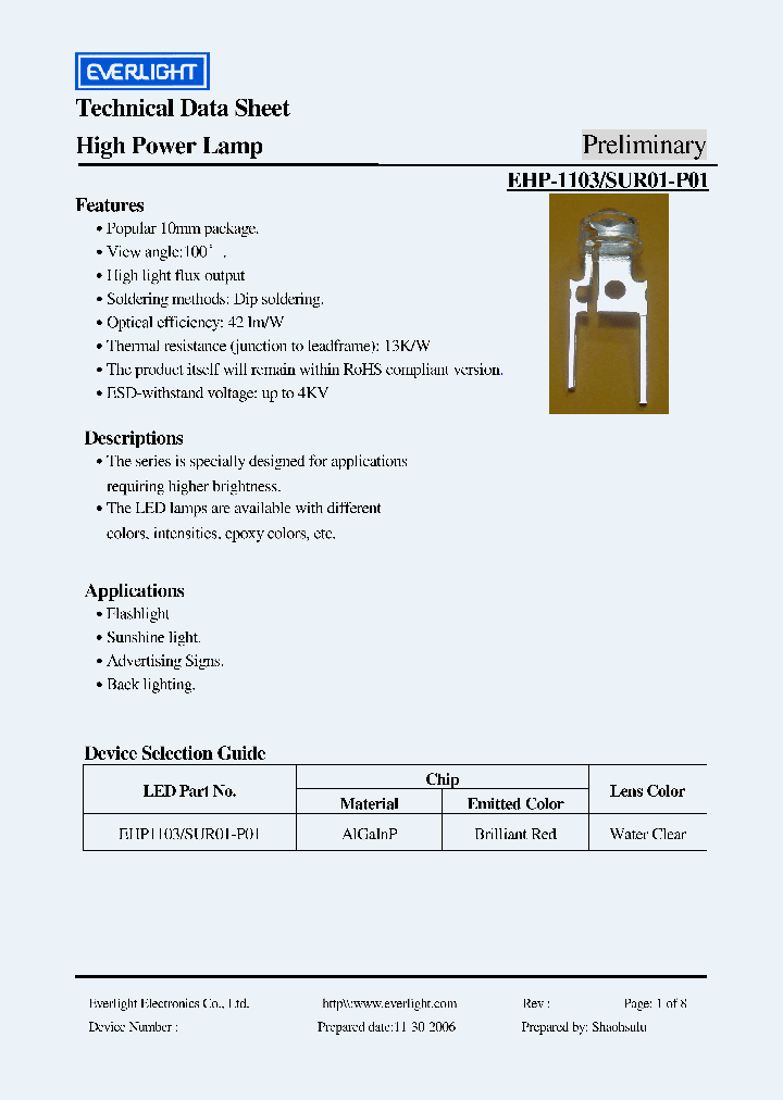 EHP1103SUR01-P01_4221711.PDF Datasheet