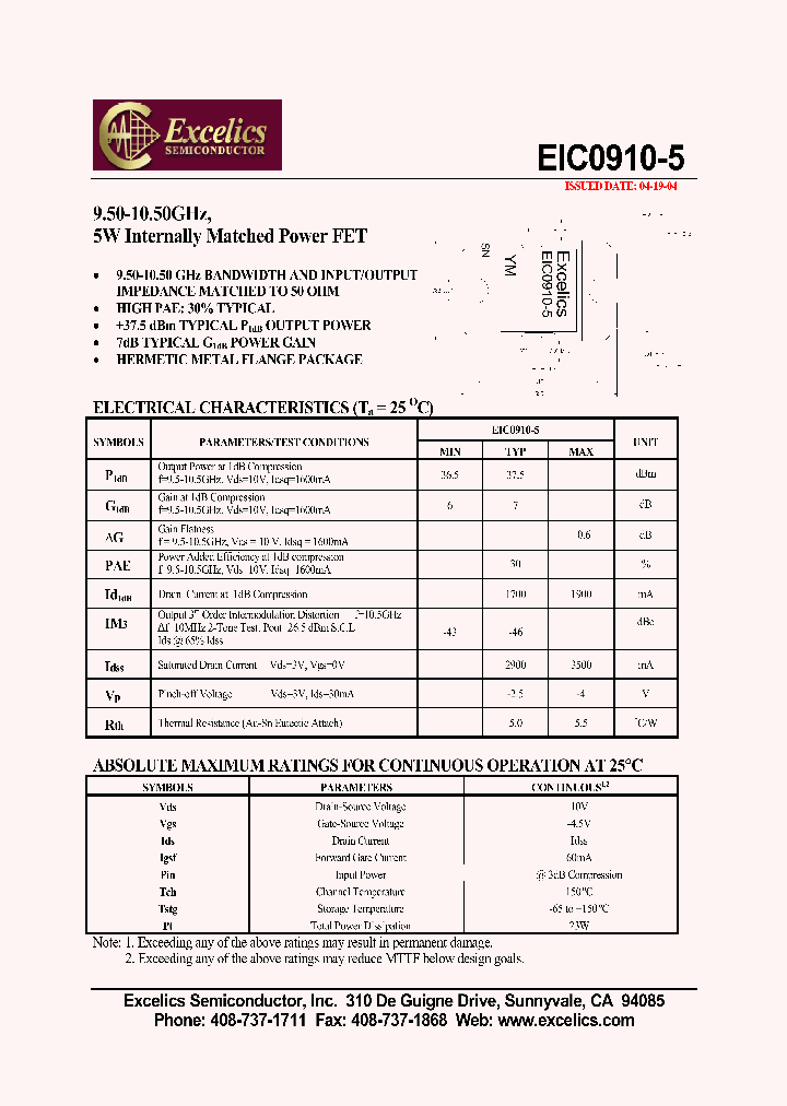 EIC0910-5_4712048.PDF Datasheet