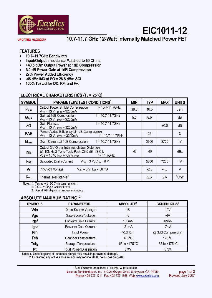 EIC1011-12_4454433.PDF Datasheet