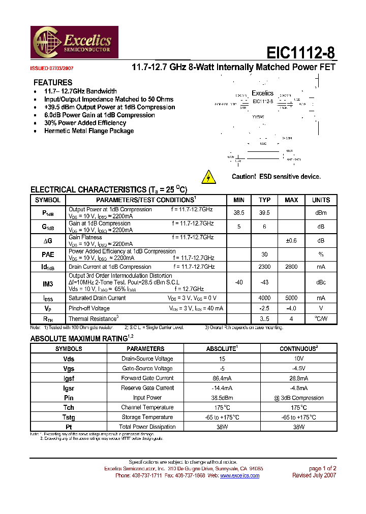EIC1112-8_4460911.PDF Datasheet
