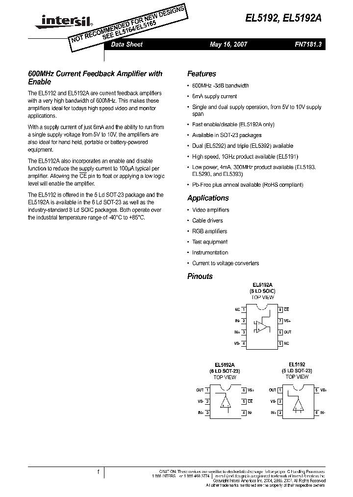 EL5192ACSZ-T13_4606349.PDF Datasheet