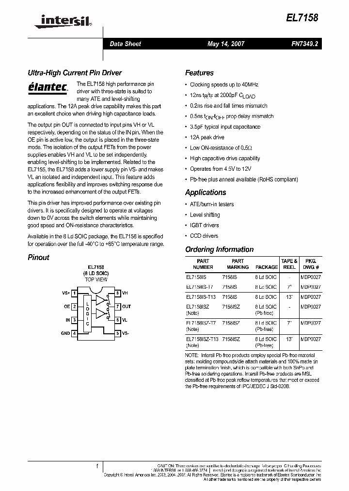 EL7158IS_4192665.PDF Datasheet