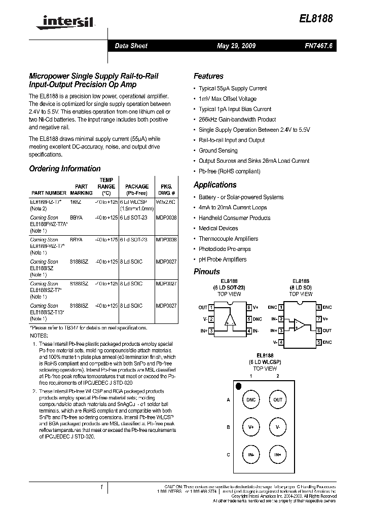 EL8188FIZ-T7_4855521.PDF Datasheet