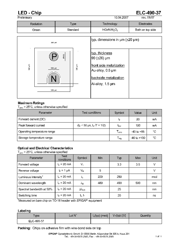 ELC-490-37_4848980.PDF Datasheet