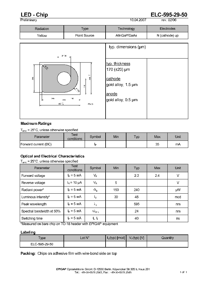 ELC-595-29-50_4785876.PDF Datasheet
