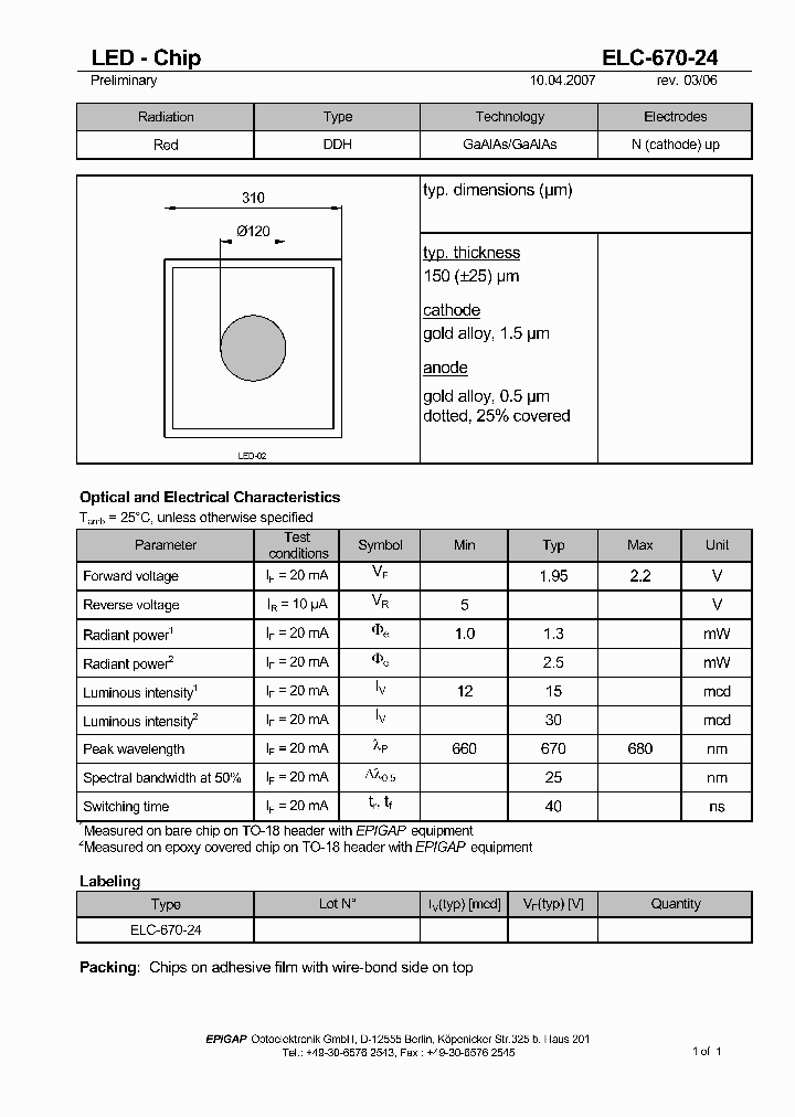 ELC-670-24_4877997.PDF Datasheet