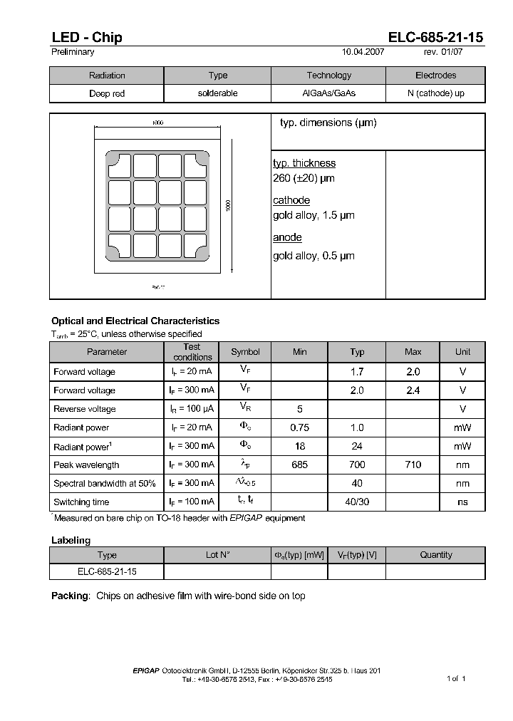 ELC-685-21-15_4597911.PDF Datasheet