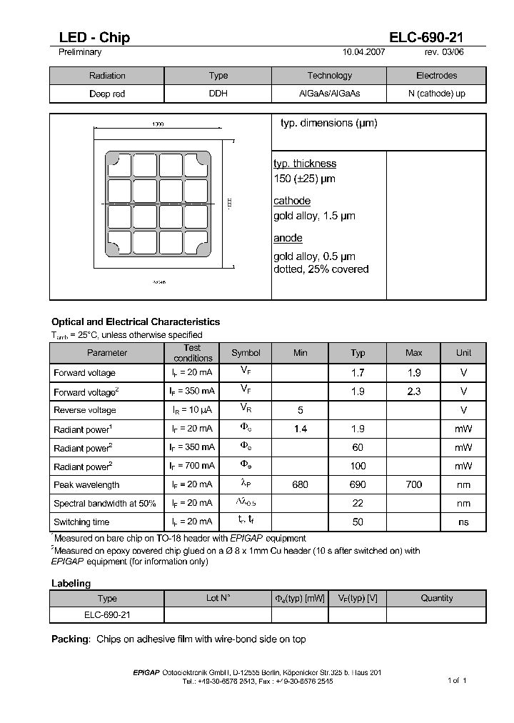 ELC-690-21_4916513.PDF Datasheet