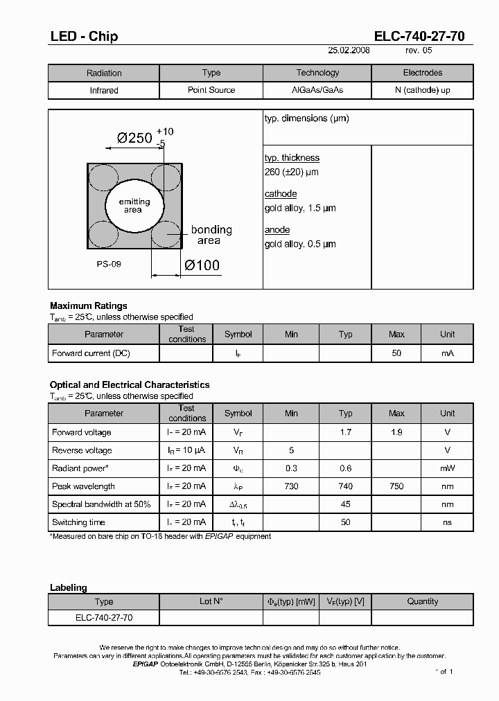 ELC-740-27-70_4597346.PDF Datasheet