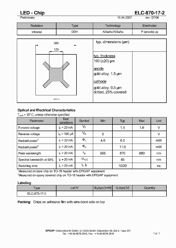 ELC-870-17-2_4715768.PDF Datasheet