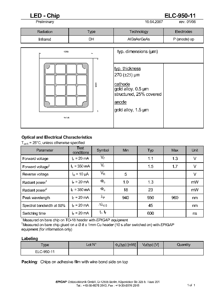 ELC-950-11_4869277.PDF Datasheet