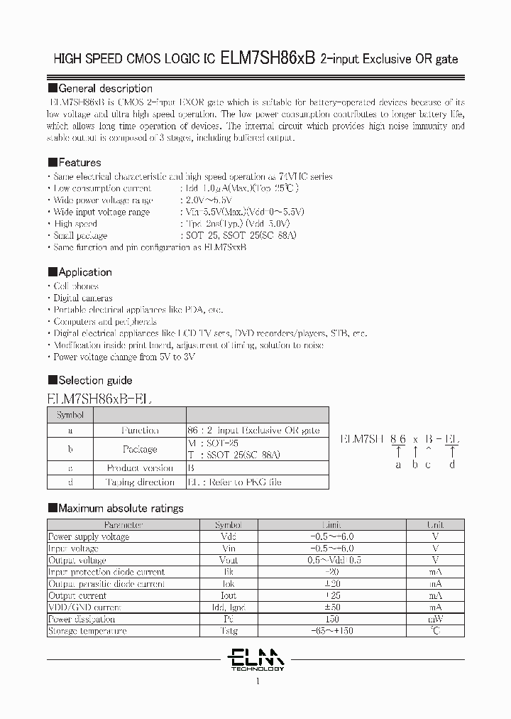 ELM7SH86XB_4640144.PDF Datasheet