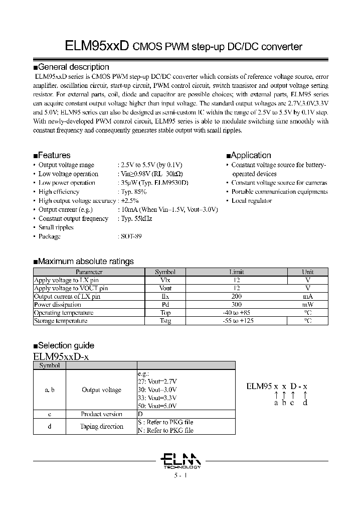 ELM9530D-N_4536301.PDF Datasheet