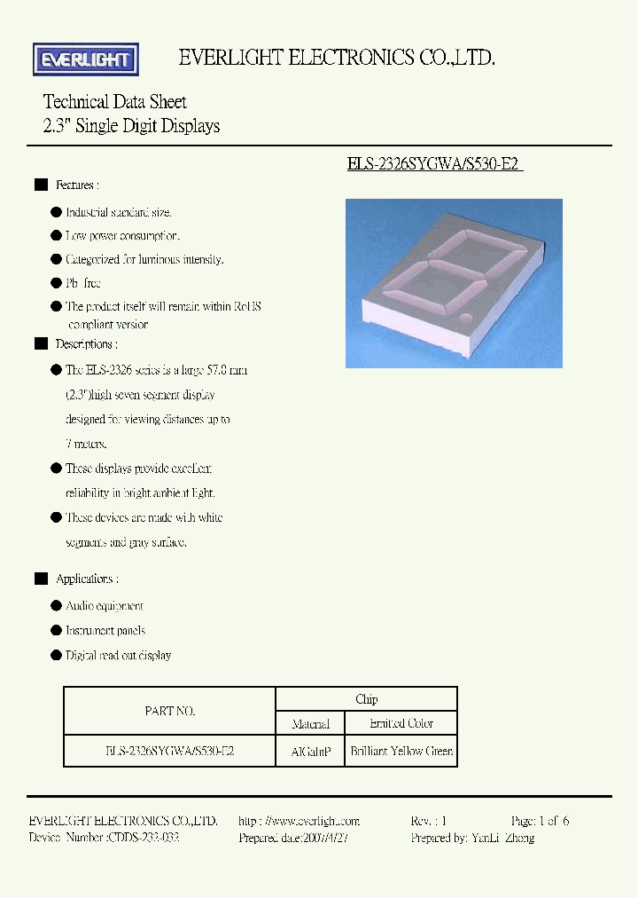 ELS-2326SYGWA_4526662.PDF Datasheet