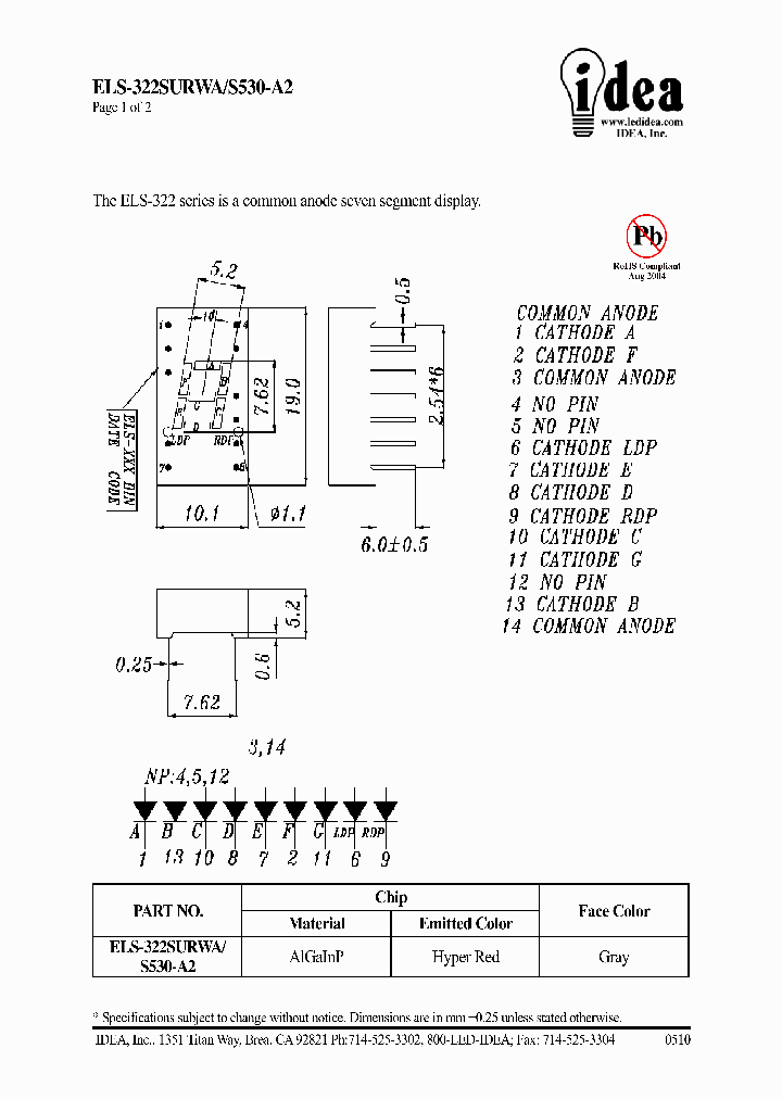 ELS-322SURWA_4794250.PDF Datasheet