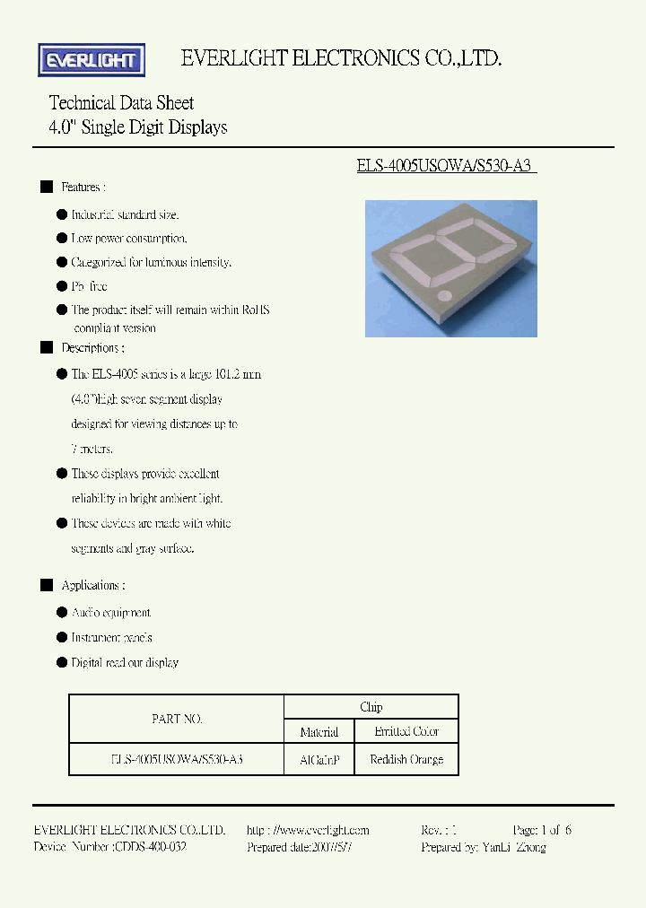 ELS-4005USOWA_4170112.PDF Datasheet