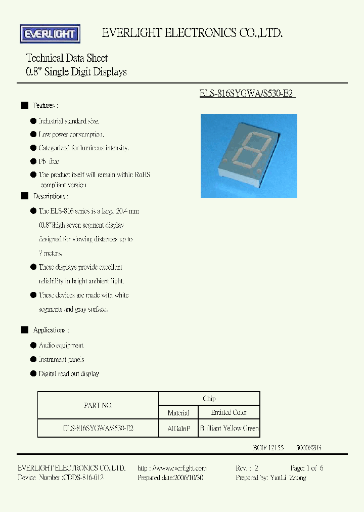ELS-816SYGWA_4173630.PDF Datasheet