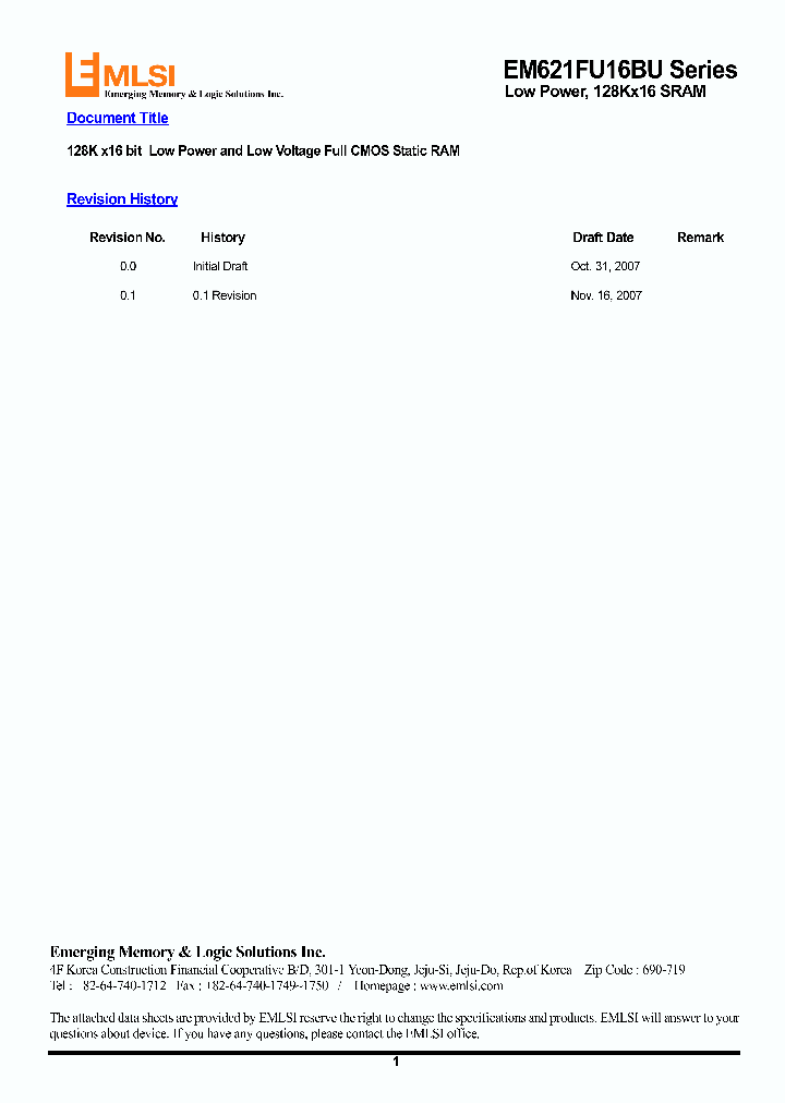 EM613FP16AS-70LF_4511717.PDF Datasheet