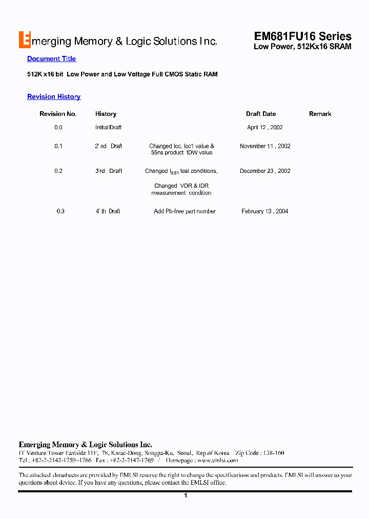 EM6160FR16AW-12LF_4446024.PDF Datasheet