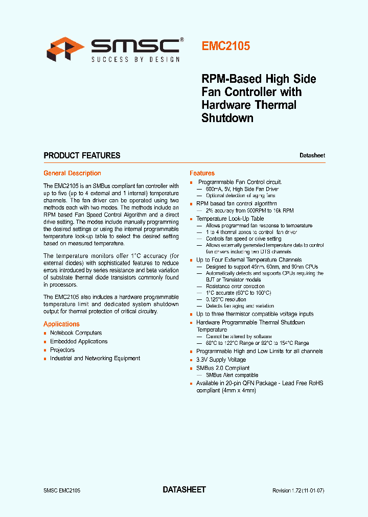 EMC2105_4168830.PDF Datasheet