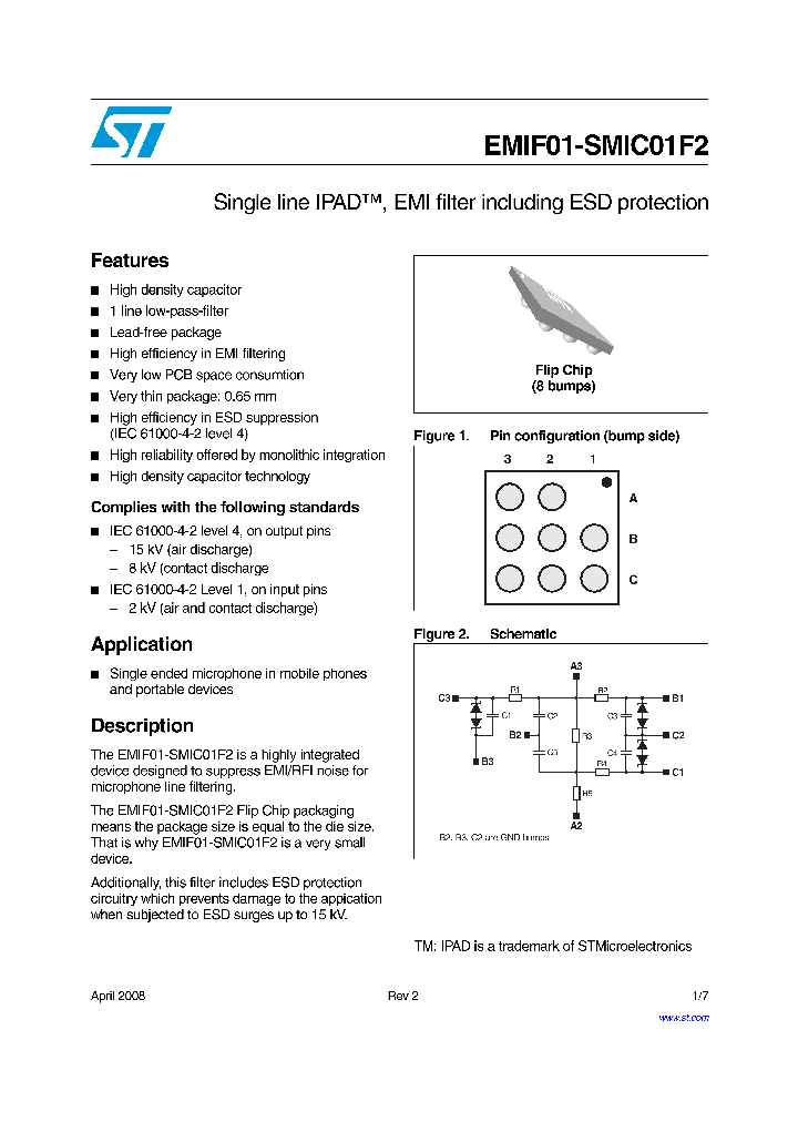 EMIF01-SMIC01F2_4172925.PDF Datasheet