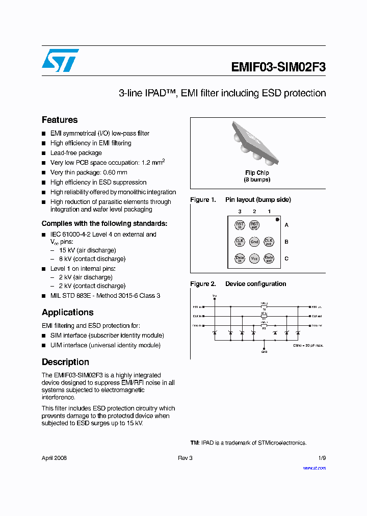 EMIF03-SIM02F3_4223998.PDF Datasheet
