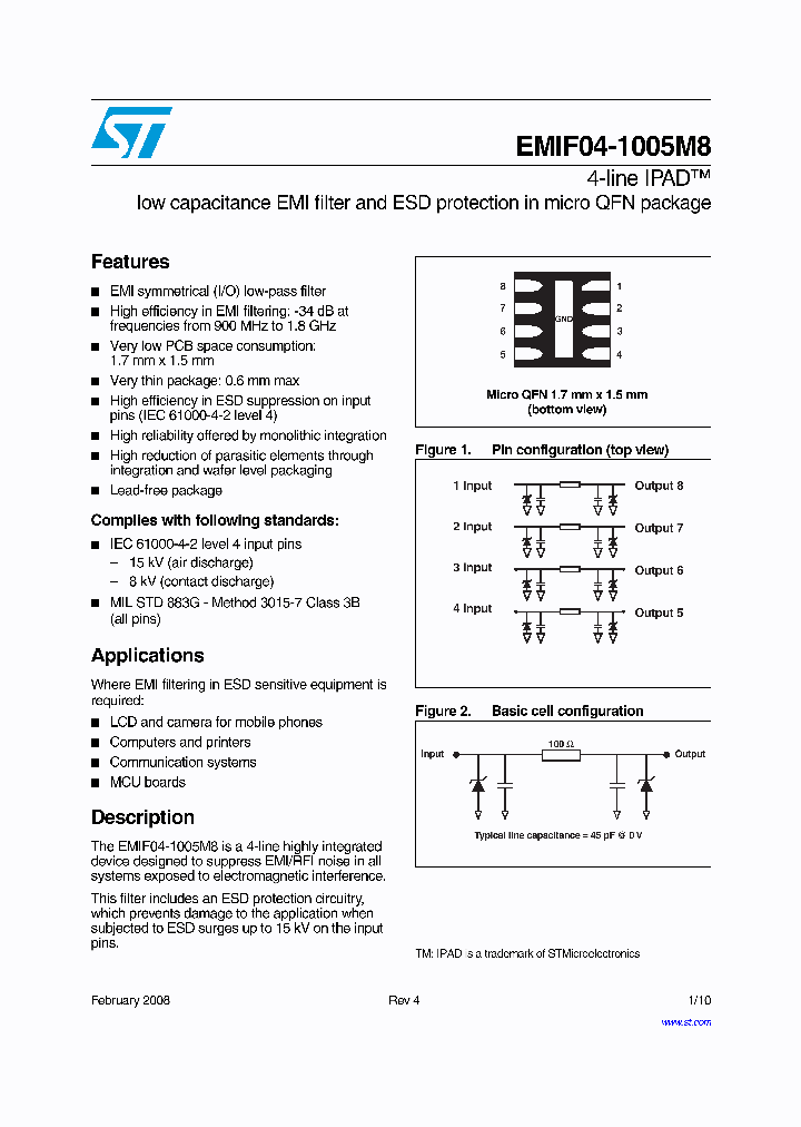 EMIF04-1005M8_4273672.PDF Datasheet