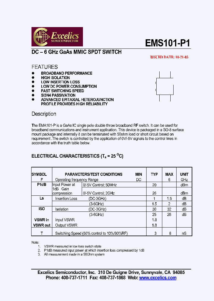 EMS101-P1_4609685.PDF Datasheet