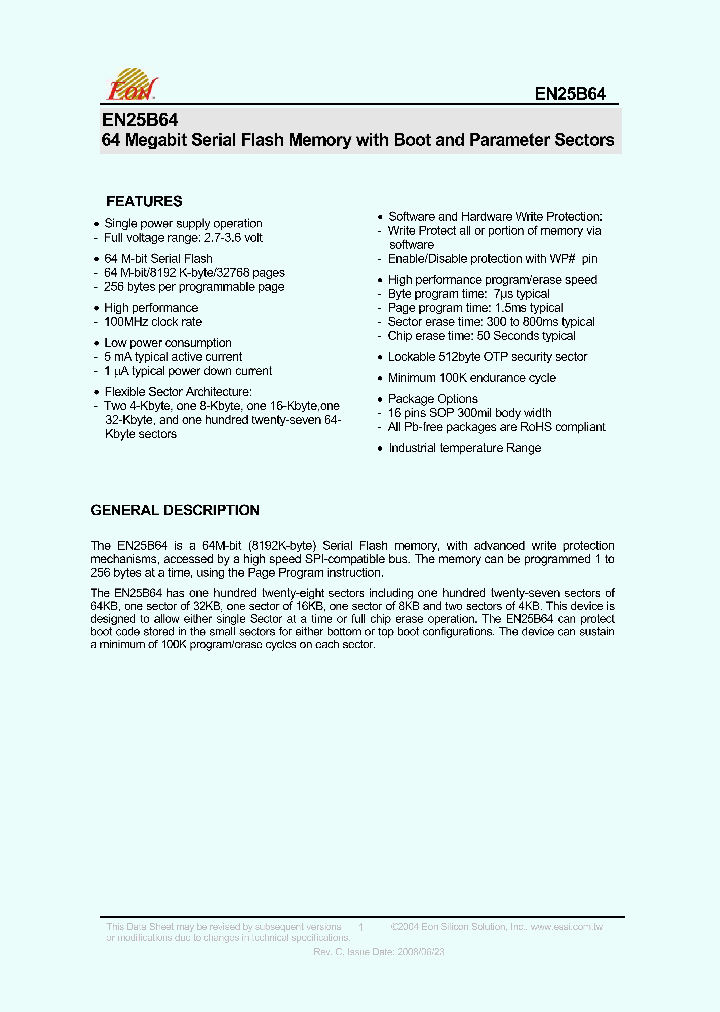 EN25B64_4407205.PDF Datasheet