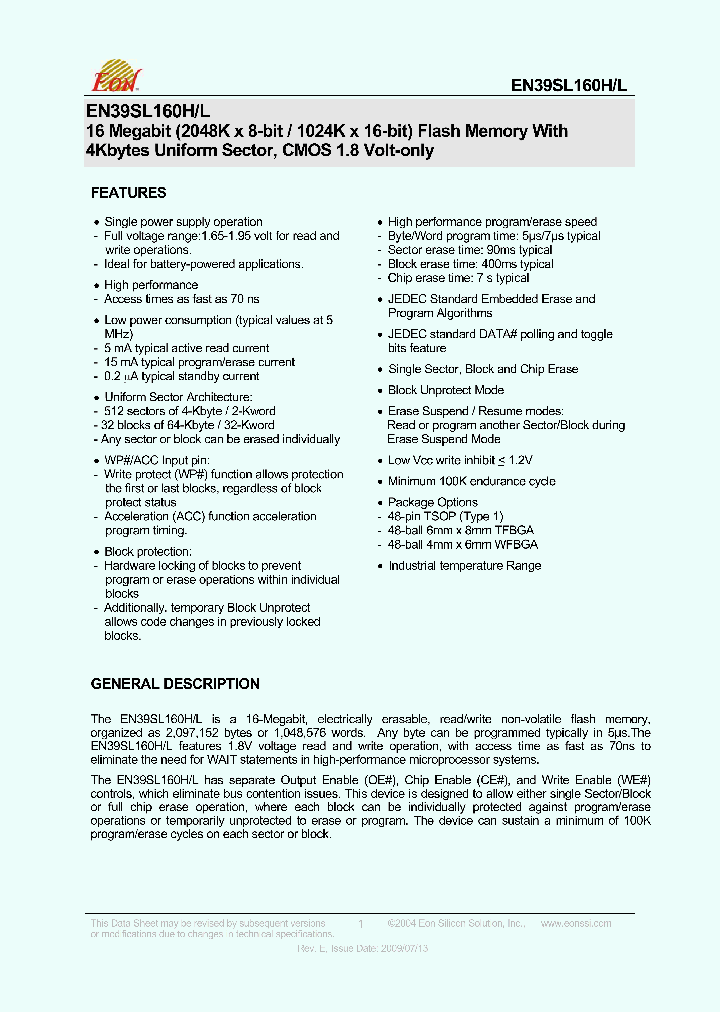 EN39SL160H_4768847.PDF Datasheet