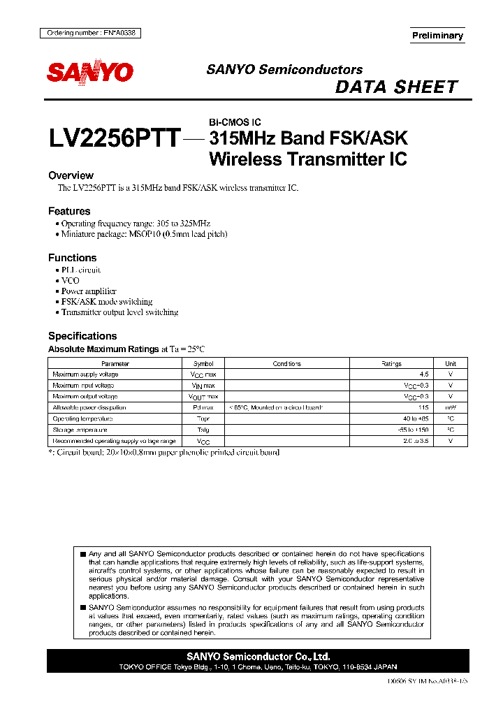 ENA0338_4656561.PDF Datasheet