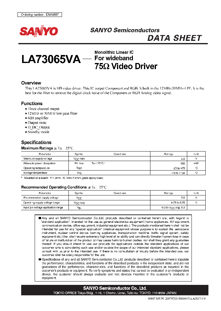 ENA0887_4492498.PDF Datasheet