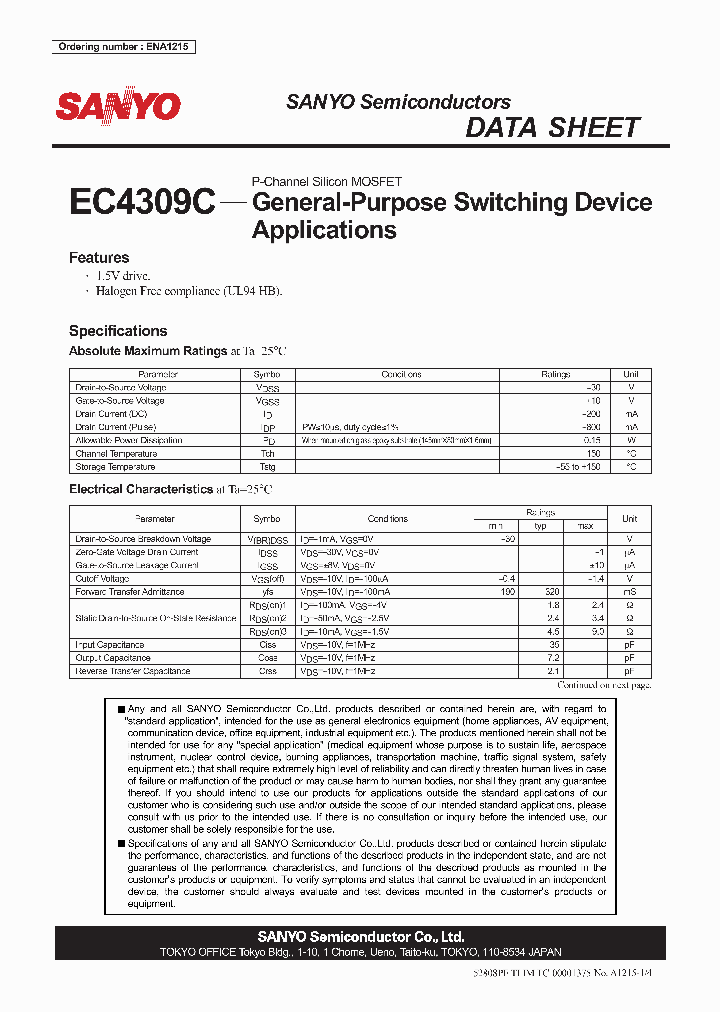 ENA1215_4287770.PDF Datasheet