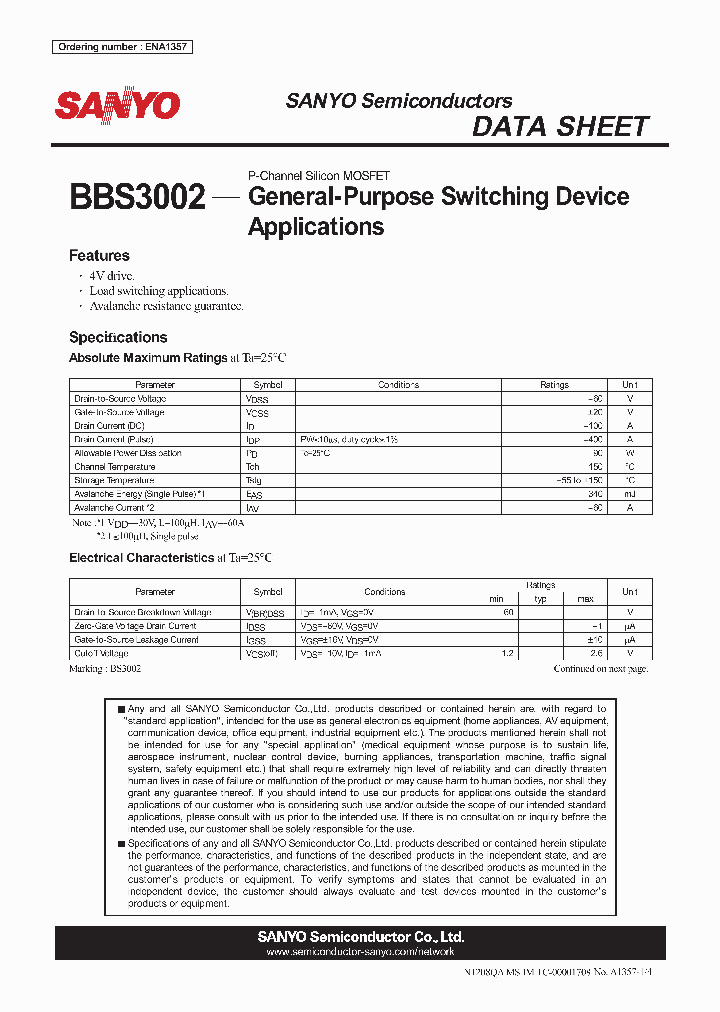 ENA1357_4787892.PDF Datasheet
