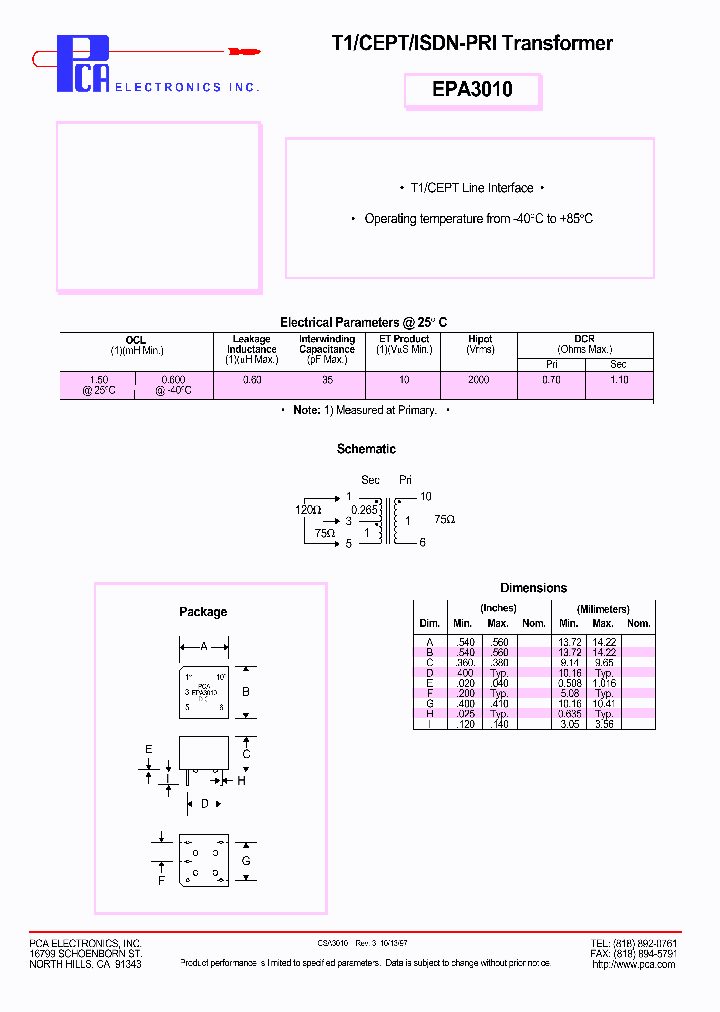 EPA3010_4529461.PDF Datasheet