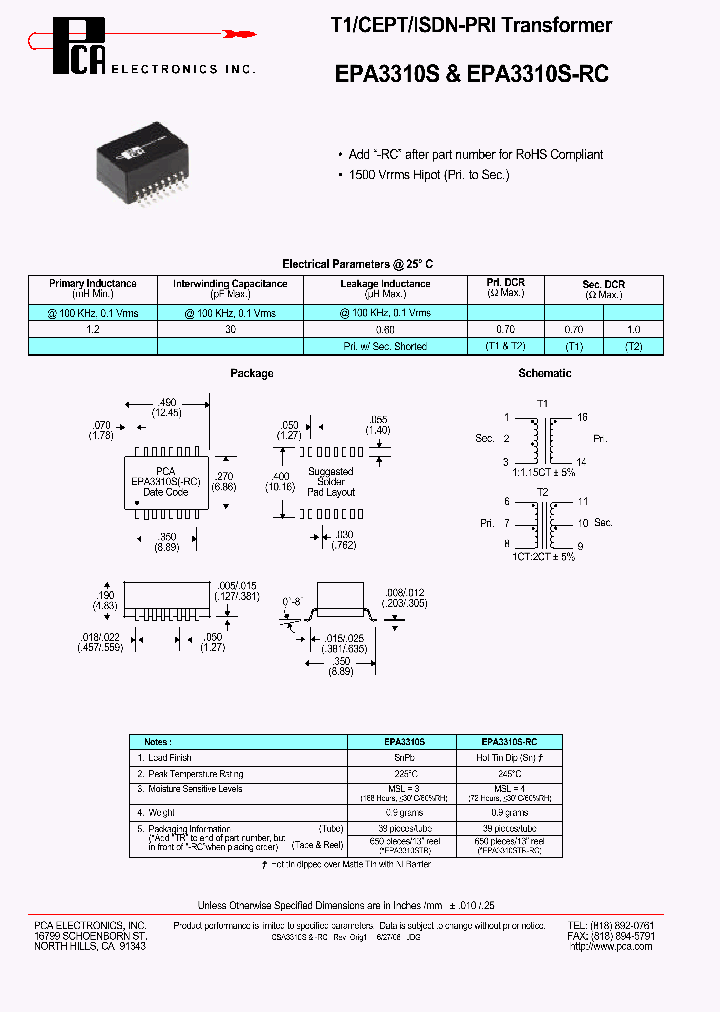 EPA3310S_4607390.PDF Datasheet