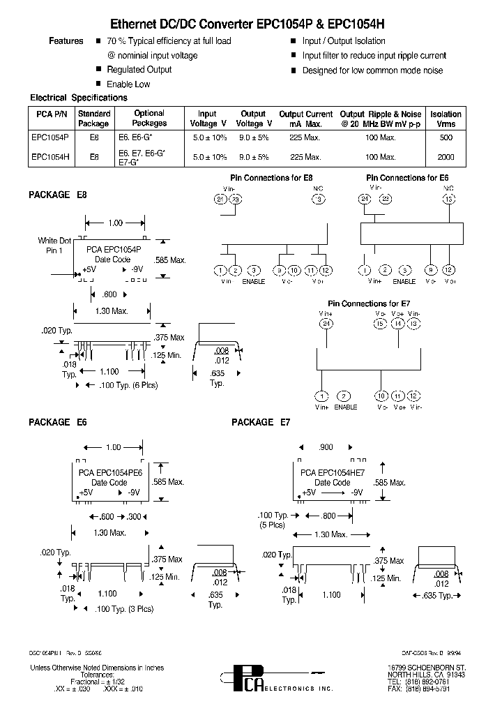EPC1054H_4722238.PDF Datasheet